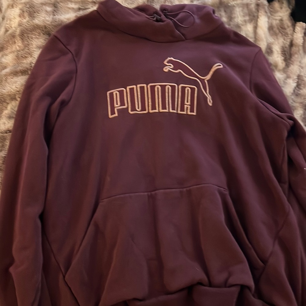 COPY - Burgundy Puma hoodie